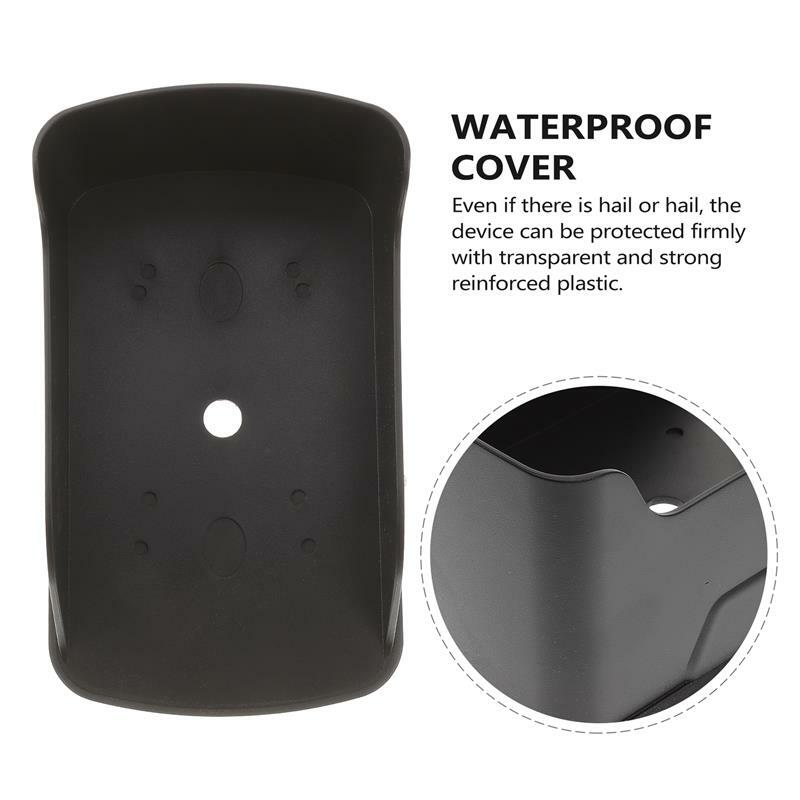 Anillo Wifi con cable, timbre de vídeo impermeable, carcasa protectora contra la lluvia, Chime de plástico negro para exteriores, máquina de asistencia, 17x10,5 cm