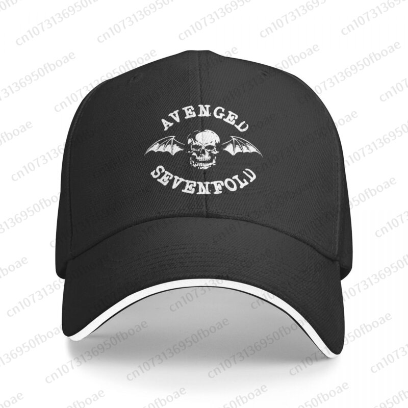 Avenged Sevenfold Logo topi bisbol topi Hip Hop Sandwich pria wanita dapat disesuaikan topi olahraga luar ruangan
