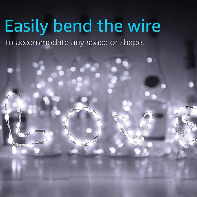 1m - 10m LED String Light 8 Colors Fairy Lights 10-100LEDs Copper Wire Battery Powered for Wedding Xmas Party Decor Holiday Lamp