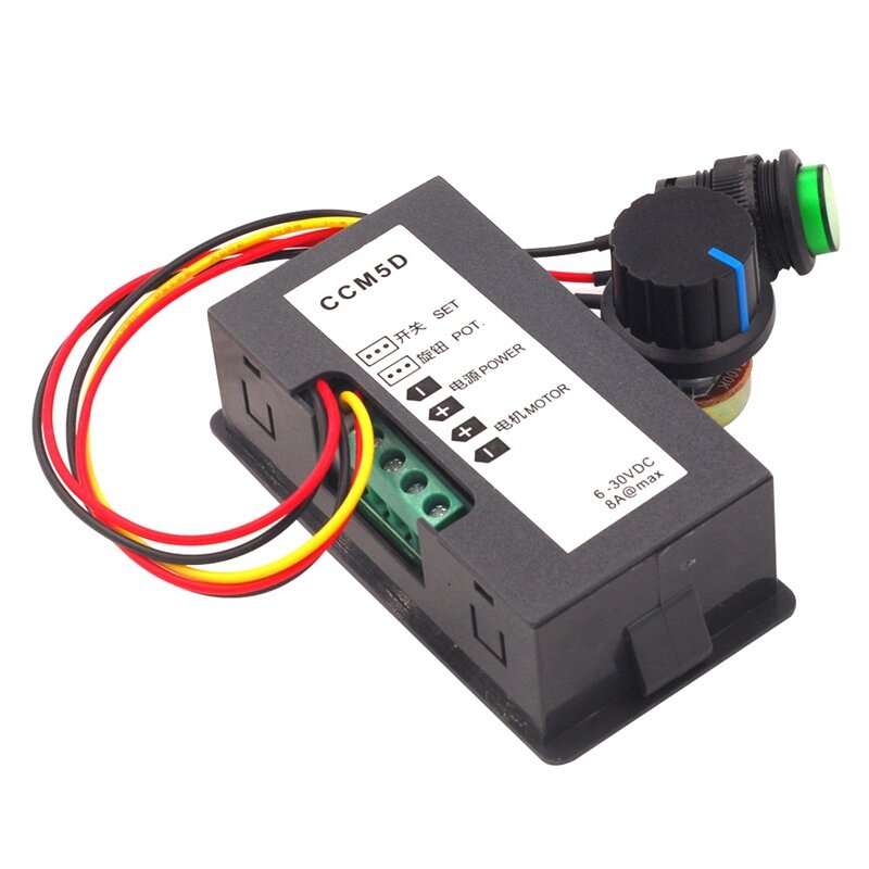 CCM5D Digital Display DC Motor Speed Controller PWM Stepless Speed Control Switch