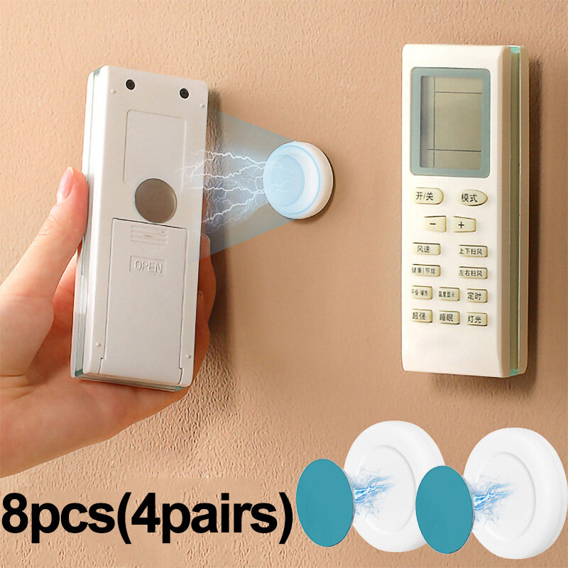 Crochets magnétiques muraux pour télécommande, supports magnétiques de bain, stockage de bureau à domicile, support de câble de prise de routeur prédire, 1 à 4 paires