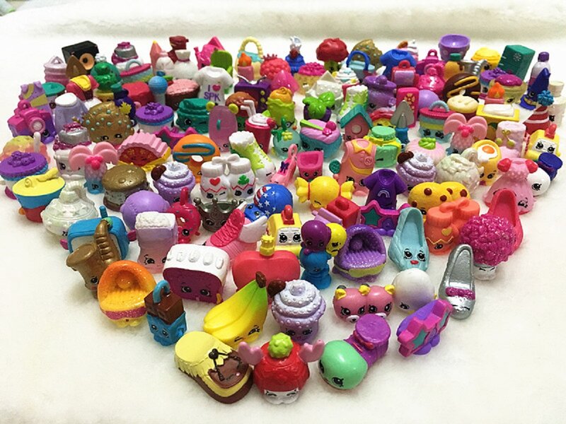 Hotsale Miniature Shopping Fruit Dolls Action shopkin Figures for Family Kids Christmas Gift Playing Toys Mixed Seasons