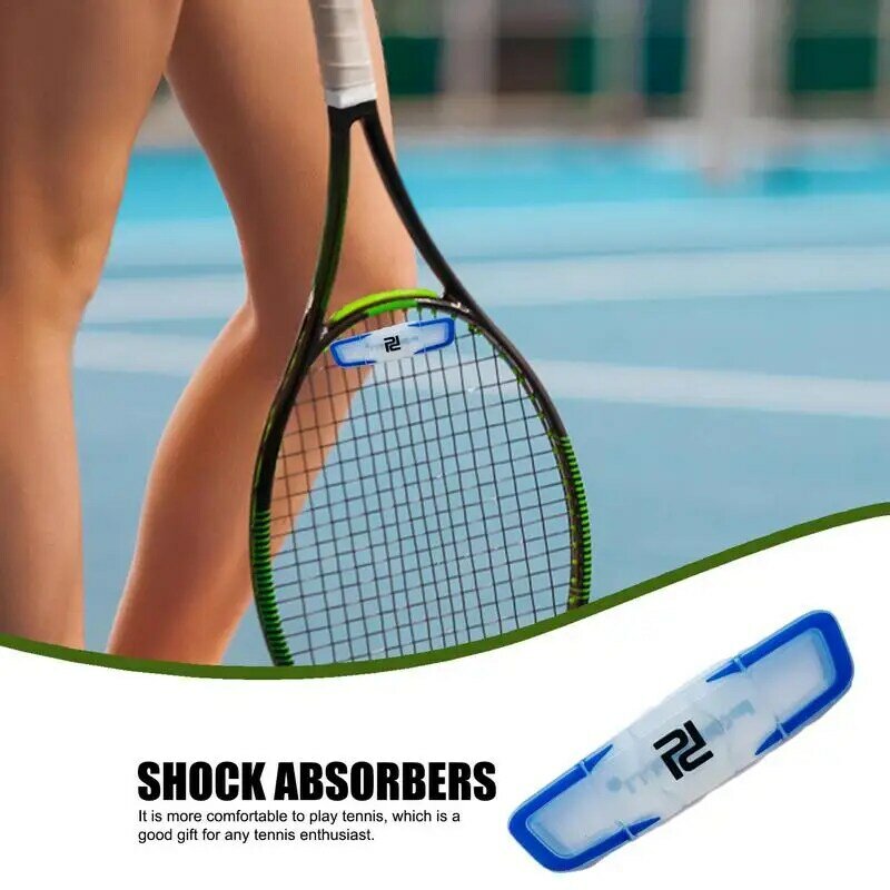 Amortiguador de vibración para raqueta de tenis, accesorio de polisilicona, largo, a prueba de golpes