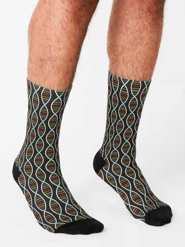 Rainbow DNA Strands Socks funny sock valentine gift ideas short kawaii Men's Socks Luxury Women's