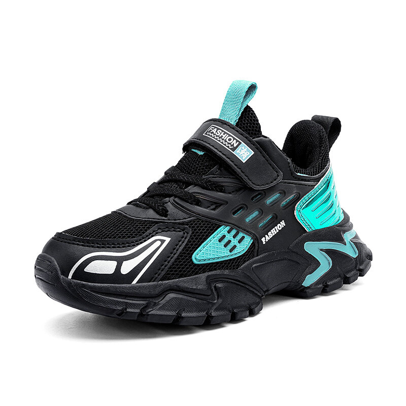 Обувь для мальчиков Новинка весна-осень 2023 детская сетчатая дышащая обувь для папы Нескользящие кроссовки для мальчиков среднего и большого возраста