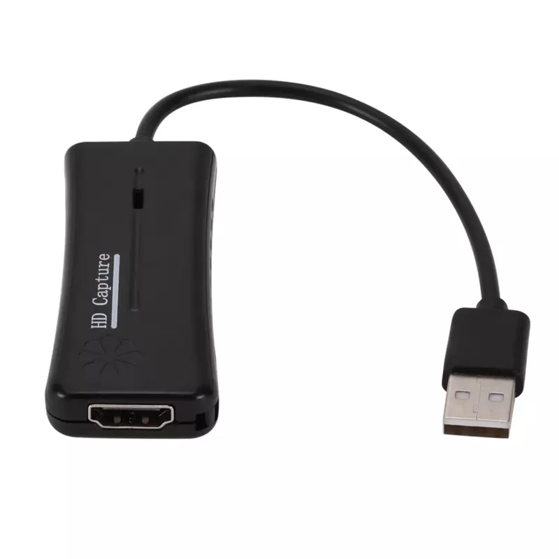 Portátil leve HDMI Video Capture Card, gravador de vídeo ao vivo, jogo, laptop, PS4, Live Streaming, USB 2.0