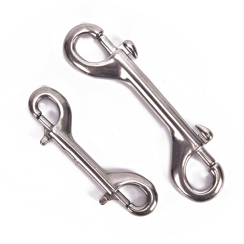 Double Ended Scuba Diving Hook Stainless Steel Eye Bolt Snap Hook Quick Draw Link Carabiner 65mm 90mm 100mm 115mm Snap Hook Clip