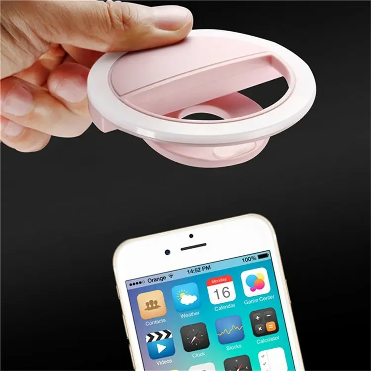 Portable Rechargeable Mobile Phone Led Ring Live Beauty Filling Lamp Selfie Wireless Charging Fill Light for smartphone