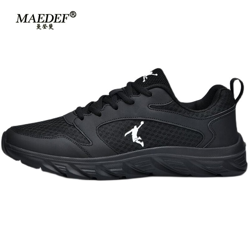 Maedef รองเท้าผ้าใบเดินสบายๆระบายอากาศได้ดี, รองเท้าสำหรับใส่นอกบ้าน sepatu kets Ringan นุ่มผู้ชายแฟชั่นรองเท้าบุรุษใหม่