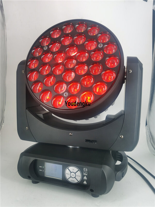 8 Stuks Indoor Moving Head Event Verlichting Led Stage K20 Dmx 37X12W Rgbw 4in1 Zoom Moving Head Led Disco Light Europese