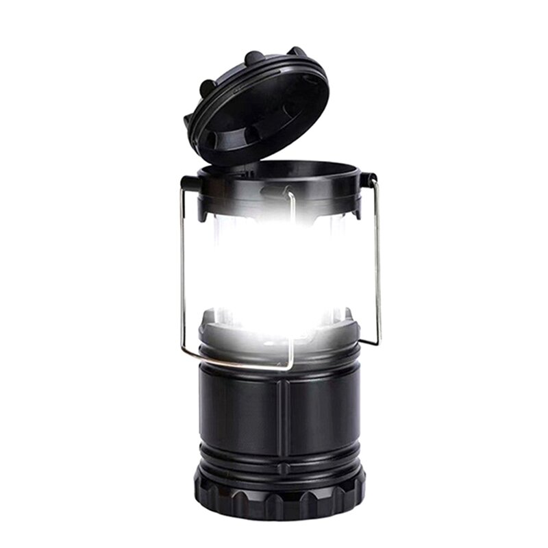 Outdoor LED Lanterns Collapsible Camping Lantern Bright Battery Powered Hanging Lanterns With Fan, For Camping Hiking