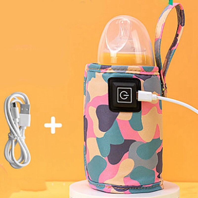 Universal USB Milk Water Warmer Travel Stroller Insulated Bag Portable Baby Nursing Bottle Heater