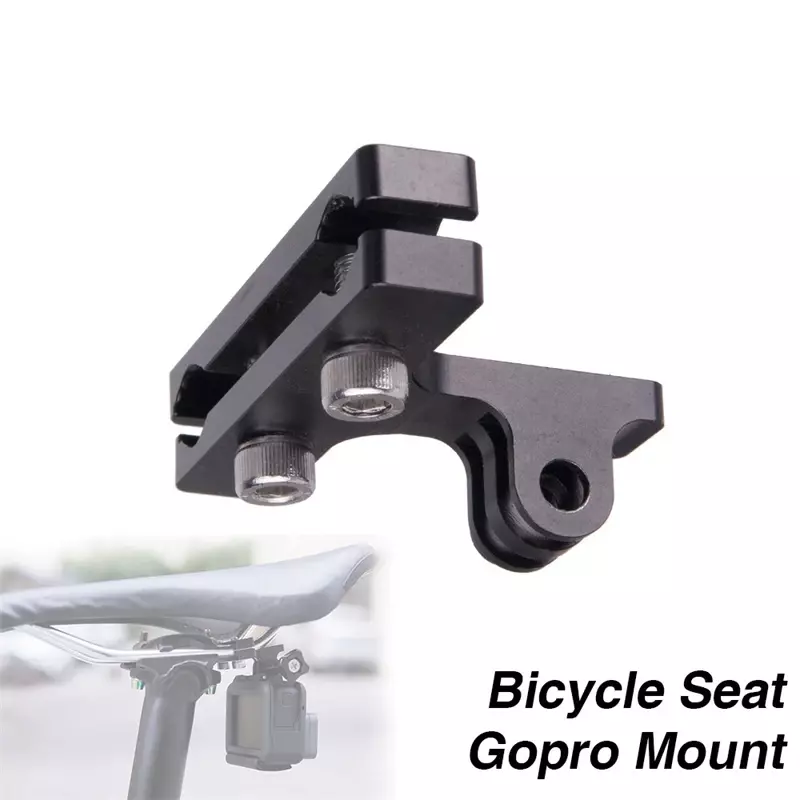 IAMOK-réinitialisation de dégager de vélo de montagne en alliage d'aluminium noir, base de caméra de mouvement, support vidéo pour GoPro fore4 3 +, accessoires de vélo