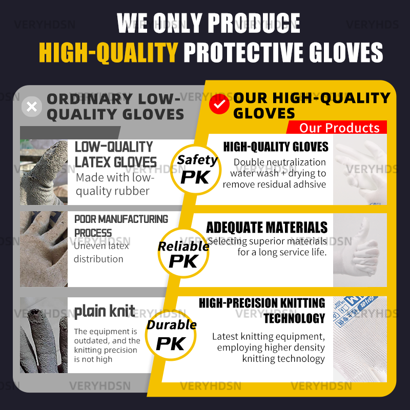 3pairs Ultra-Thin Safety Work Gloves For Men&Women Durable & Breathable Light Duty Knit Wrist Cuff Touchscreen Cut-Resistant