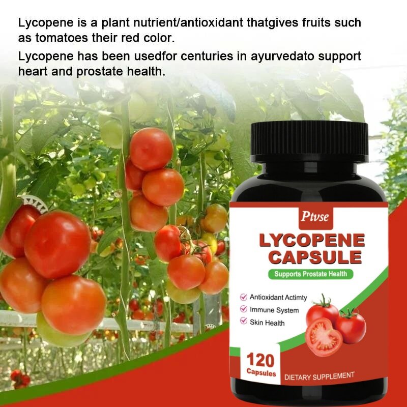 Extrato De Tomate, Cápsulas De Licopeno, Esperma De Imunidade, Curar A Saúde Da Próstata, Coração E Sistema Cardíaco, Antioxidante Antioxidante