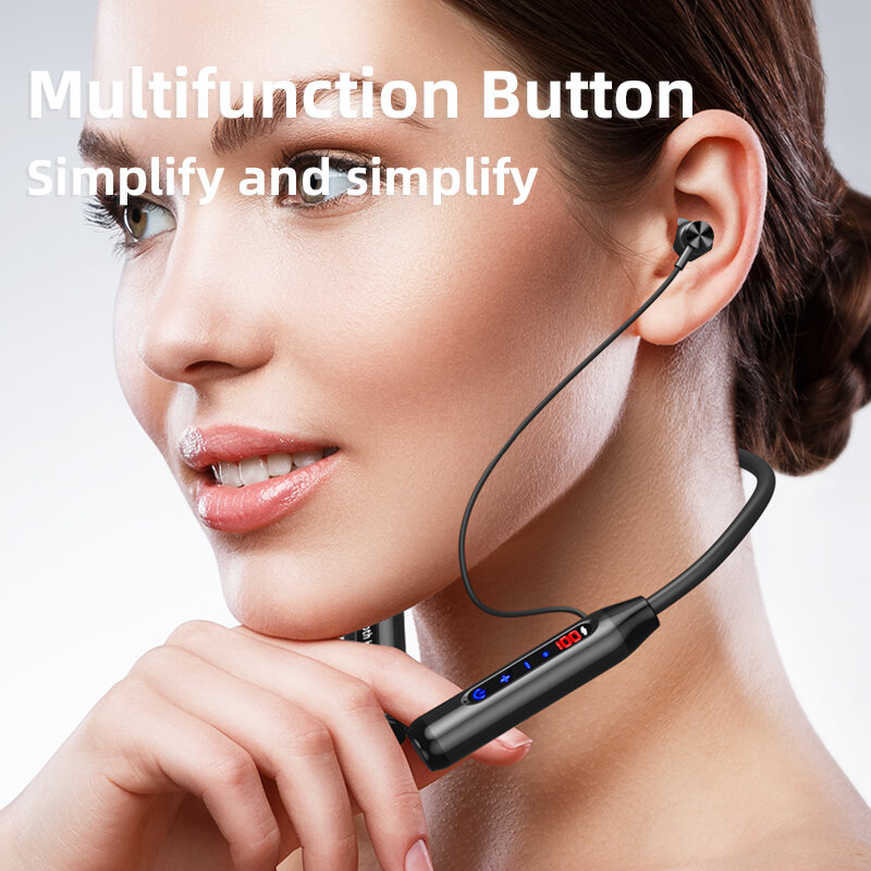 Baru 200 Jam Pemutaran Headphone Nirkabel Earphone Bluetooth Headset Tahan Air Olahraga Earbud Tanpa Penundaan untuk Apple Xiaomi Huawe
