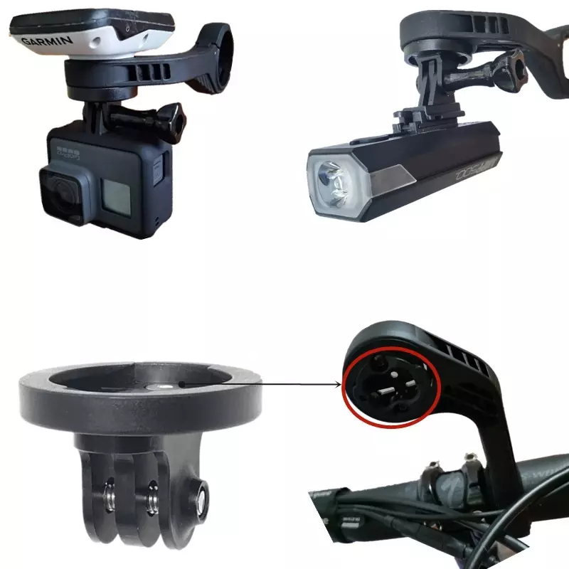 Support pour ordinateur de vélo de montagne, extension, verrouillage rapide, accessoires EIEIO, base de partenaires de caméra GoPro, Garmin Bryton Blackbird