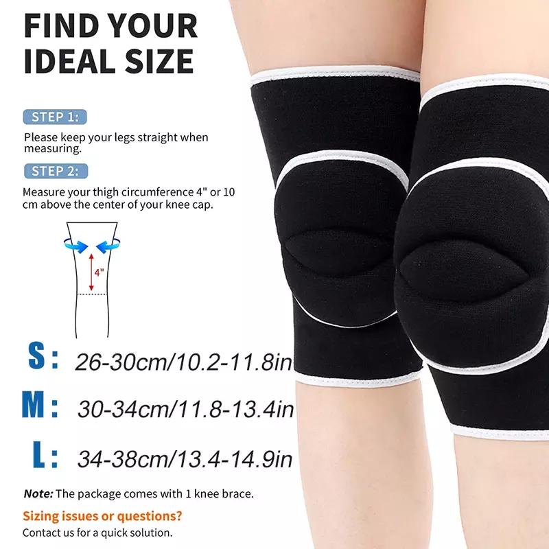 1Pair Volleball Knee Pads for Dancer Protective Knee Brace for Adult kids Soft Knee Pads for Football Yoga GYM Baketball Skating
