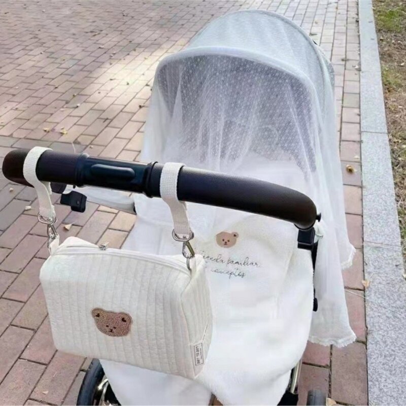 Сумка-Органайзер для детской коляски, Вместительная дорожная подвесная сумка для мам, держатель для бутылки, аксессуары для детских подгузников