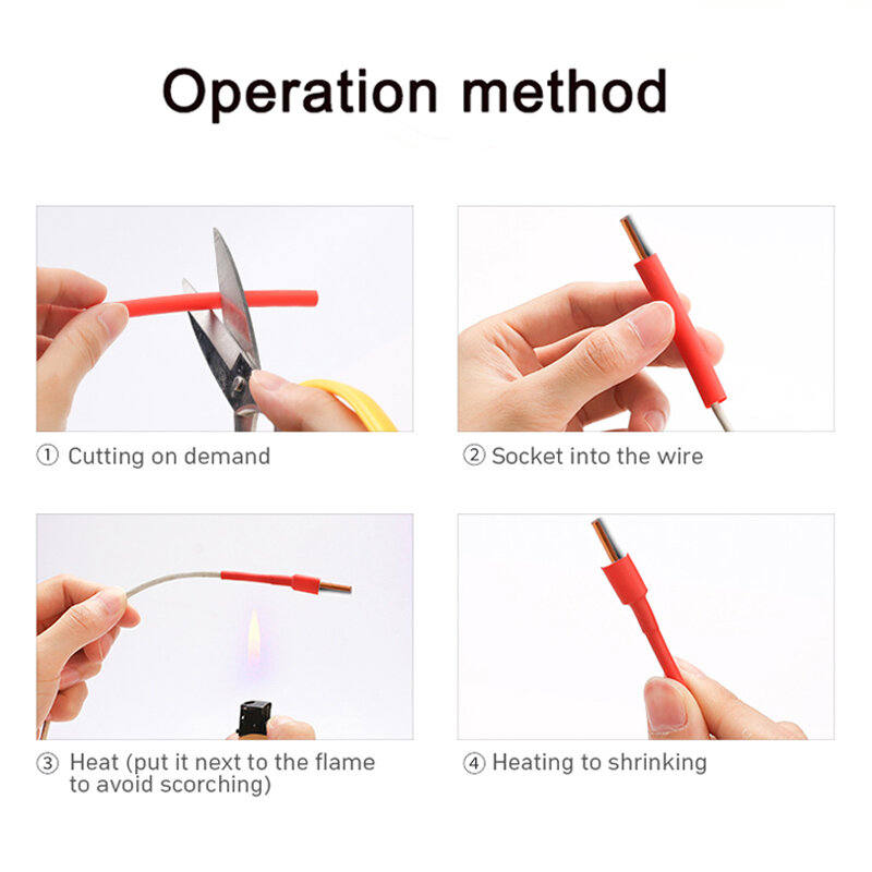 Impermeável Heat Shrink Tube, Thermoresistant Tube, Embrulho Kit, Conexão eletrônica, isolamento do cabo de fio, Sleeving