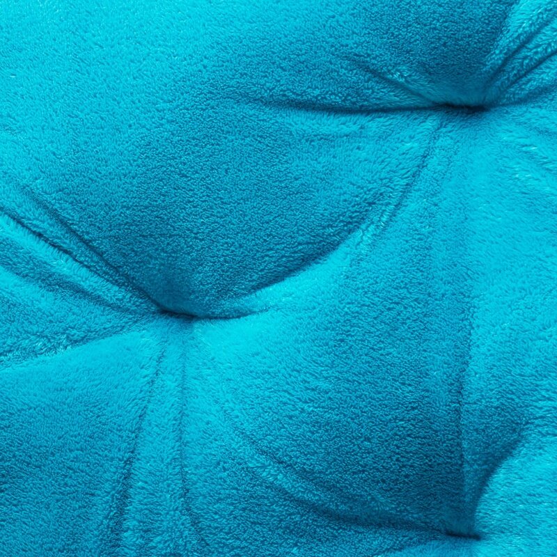 Chaise papillon pliante, canapé simple bleu, mobilier multifonctionnel pour chambre à coucher