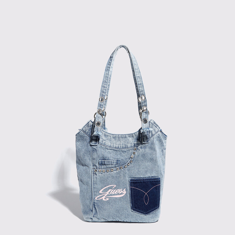 Джинсовая Ретро сумка под подмышку, модная Лоскутная сумка через плечо, универсальная женская сумка, сумки для женщин
