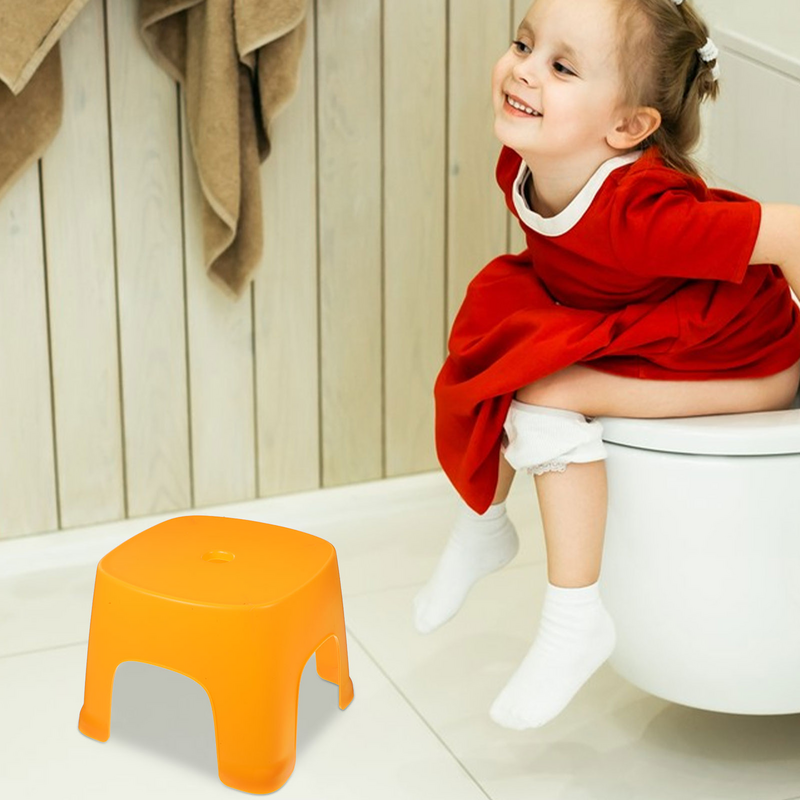 Banquinho baixo dobrável para crianças, Bedpan Foot, Footstool plástico de PVC, Footstool banheiro para criança