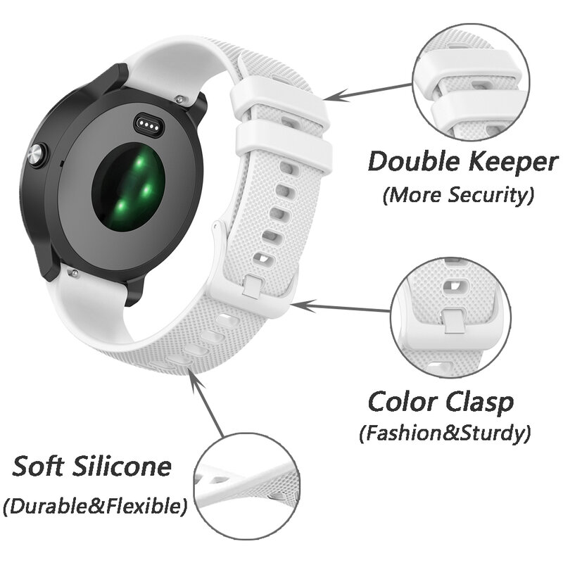 Untuk Garmin Vivomove gelang jam tangan pintar, aksesori gelang tali silikon pengganti jam tangan pintar olahraga/gaya/Luxe/Trend