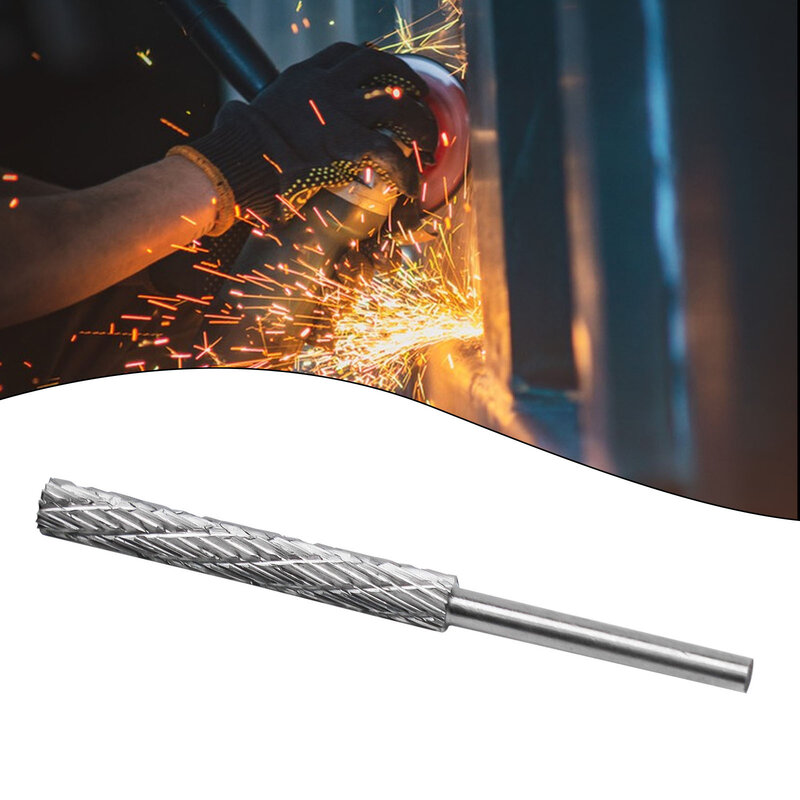 Aluminum Rotary File Versatile 3mm Shank High Speed Steel Rotary File for Wood Carving and More Durable and