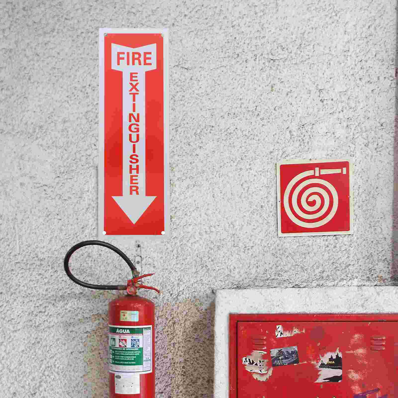 Letrero de Metal para extintor de incendios, señal de aleación de aluminio para interiores, tienda minorista