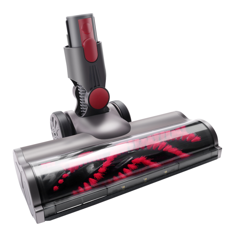 Motorized Brush with Bristle Roller Vacuum Cleaner Head for Dyson V7 V8 V10 V11 Floor Attachment with LED Headlights