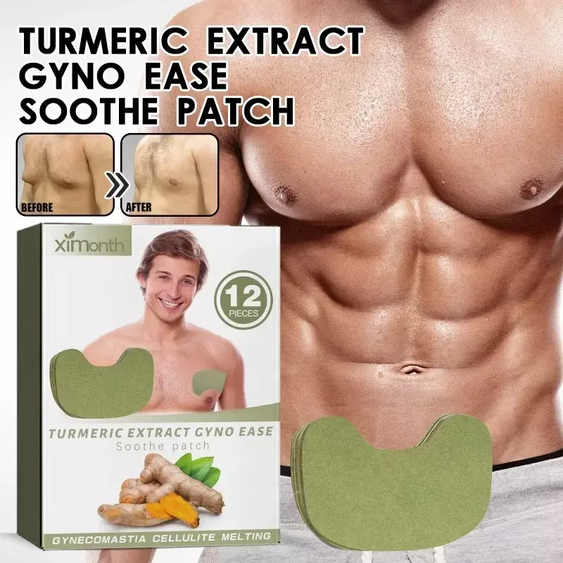 Man Breast Firm Patch Muscles Body Shaping Fitness Gynecomastia Removal Care Anti Cellulite Shrink Chest Fat Burning Strengthen