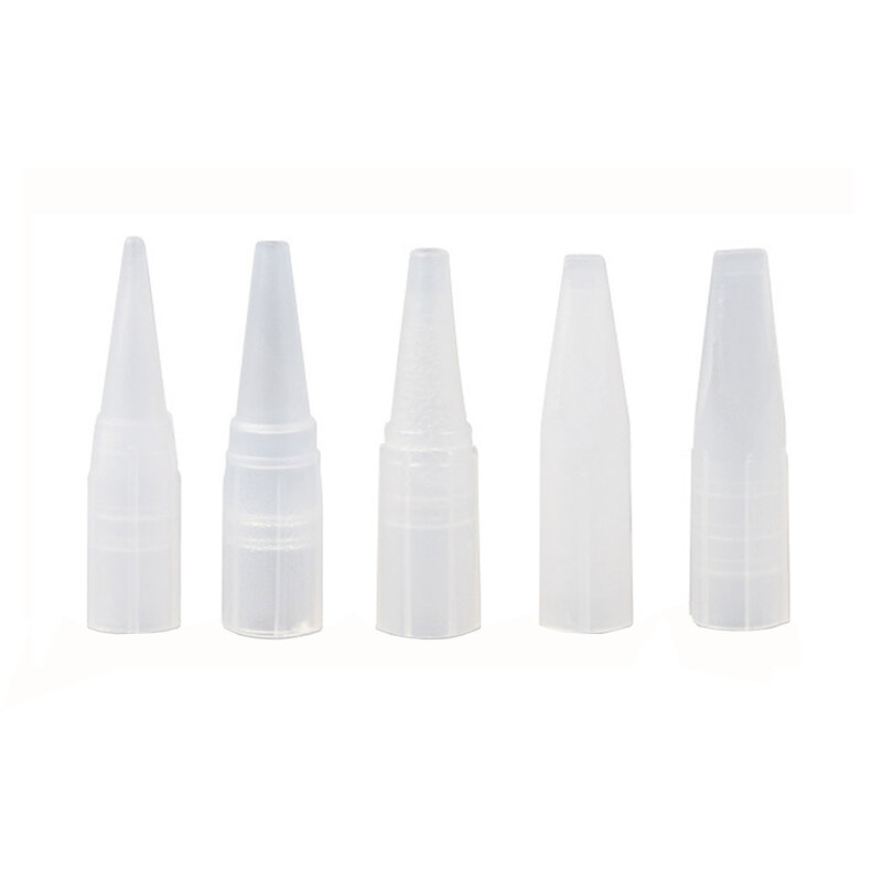 100pcs Semi Disposable Long Tattoo Needles Blades And Caps For Manual Permanent Embroidery Eyebrow Tatu Lips Makeup Needles