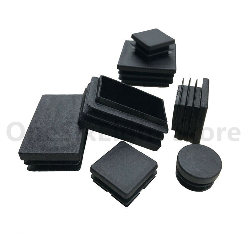Tappi terminali quadrati in plastica nera per sbollentare tappi per tubi 30x30mm tappi per tappi