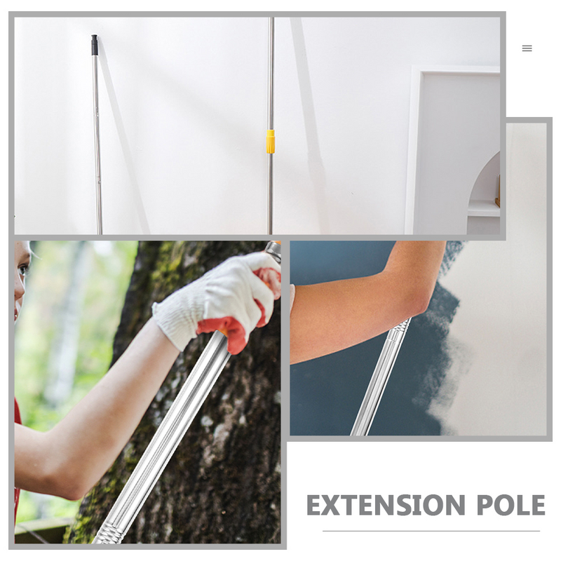 Telescopic Brush Bar Extension Paint Roller Rod Painting Pole Poles for Cleaning Handle
