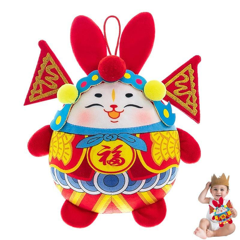 2023 Rabbit Mascot Dolls The Year Of Rabbit Mascot Bunny Stuffed Doll Zodiac Rabbit Plush Toys Rabbit Chinese Style For Spring