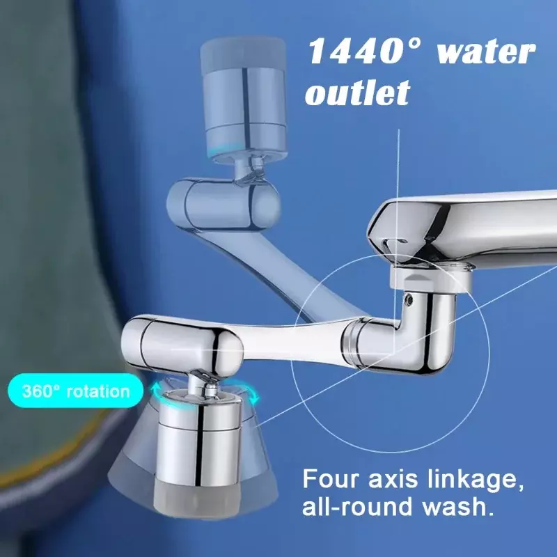 Nuovo 99% universale 1080 ° Rotary Extender rubinetto aeratore braccio robotico spruzzi di plastica per rubinetti lavabo da cucina Bubbler ugello