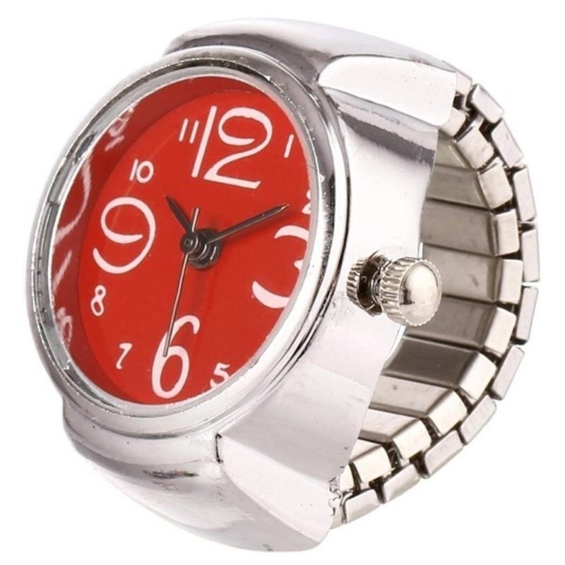 Jam tangan pasangan wanita, jam tangan lingkaran elastis Quartz modis untuk pasangan