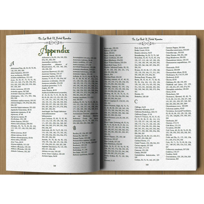 El poder curativo de la planta, Libro Perdido de remedios herbales, medicina, páginas interiores de colores, Paperback