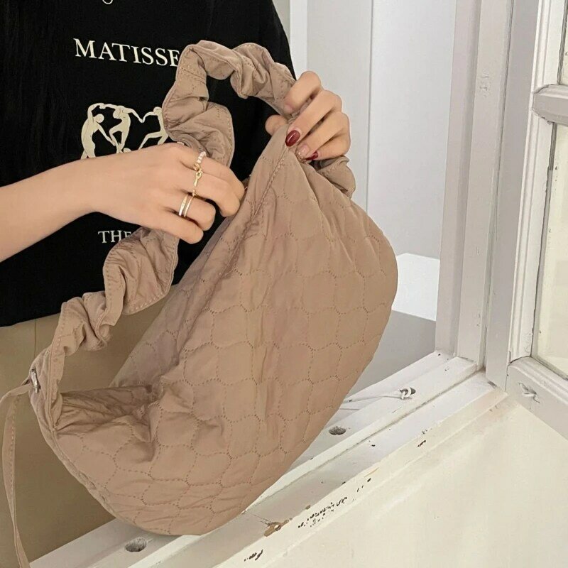 à bandoulière tendance, sacs à bandoulière polyvalents pour filles femmes, sacs à cordon plissé