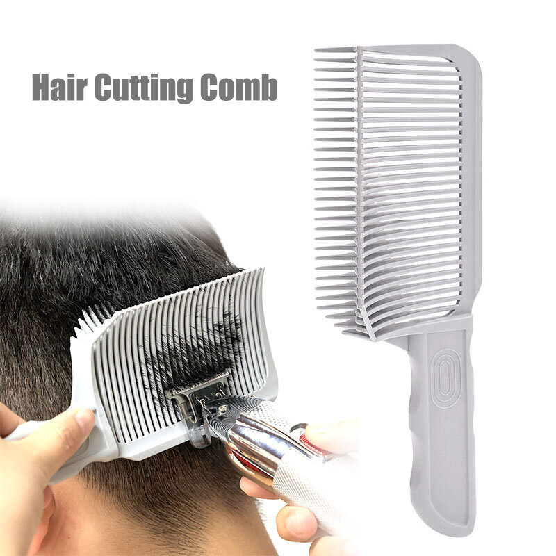 Fading Comb Professional Barber Clipper Flat Top Hair Cutting Comb For Men Heat Resistant Fade Brush