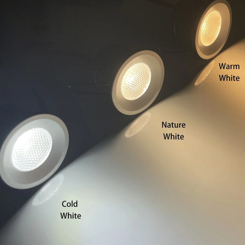 Minifoco LED para interiores, lámpara de 25mm con agujeros para el hogar, escalera, pasillo, vitrina, Downlights de techo con unidad