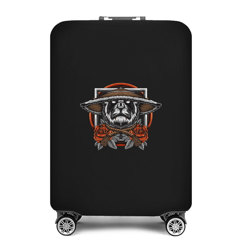 Sarung koper perjalanan, penutup pelindung bagasi untuk 18-32 inci pelindung debu, Aksesori Perjalanan dicetak Samurai