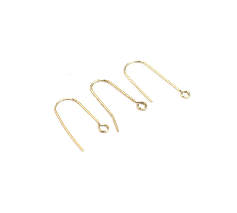Cables sencillos para pendientes, ganchos de latón para la oreja, en forma de U, fabricación de pendientes, suministros de joyería, 50 piezas, R259, R121, R2076