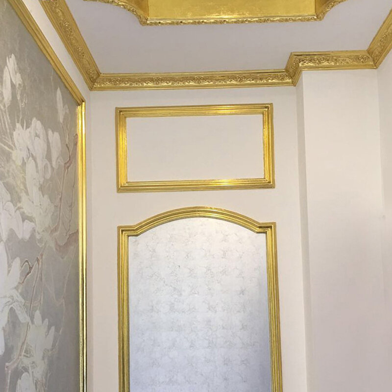 50X złote/srebrne/folia miedziana dwustronne liście liści arkusze papier ze złoceniami dekoracji do rzemieślnicze dekoracje papieru do projektowania