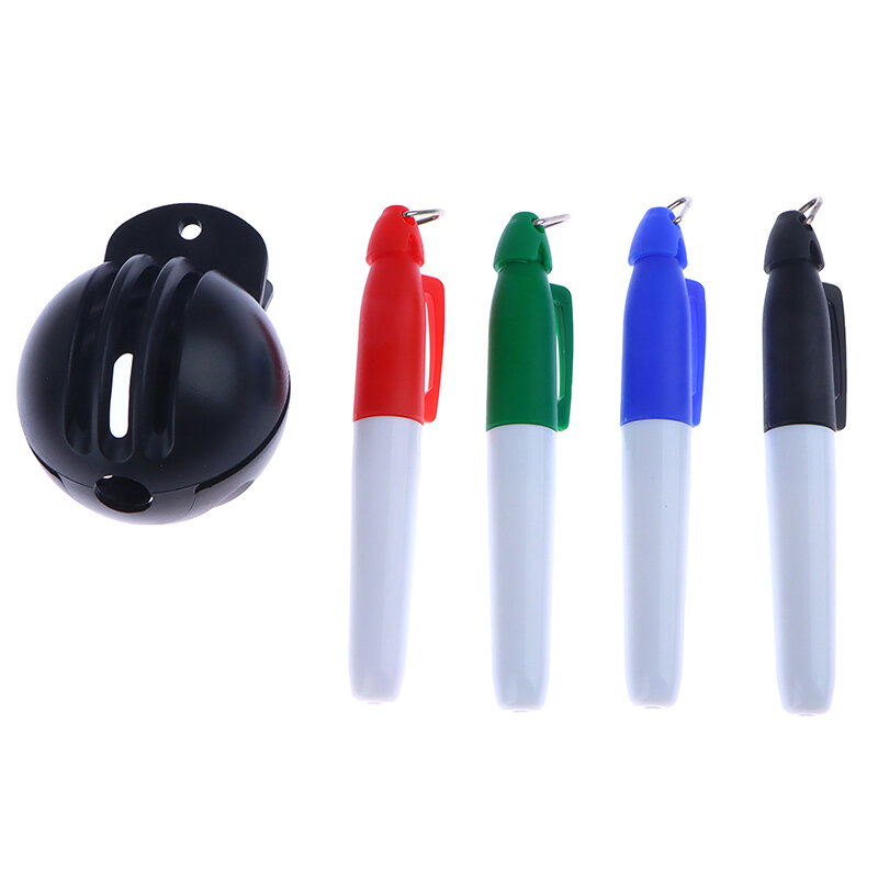 1Set marcatore per linea di palline da Golf con 4 pennarelli per marcatura modello segni di allineamento strumento per marcatura fronte-retro accessori sportivi