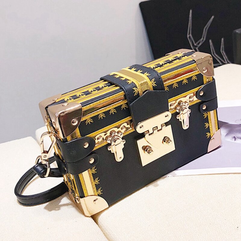 Versione coreana della borsa a scatola temperamento elegante borsa diagonale a tracolla semplice borsa quadrata piccola borsa da donna