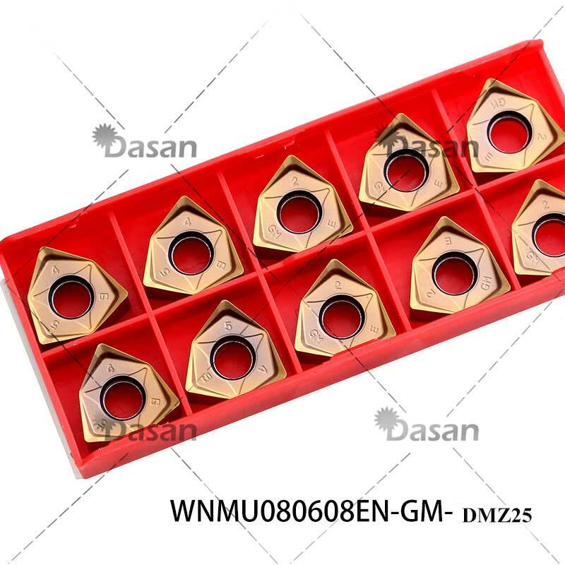 10pcs WNMU080608 Face Milling Inserts Original WNMU040304 WNMU080608EN GM Carbide Cutter Plate Lathe Turning Tool  for MFWN