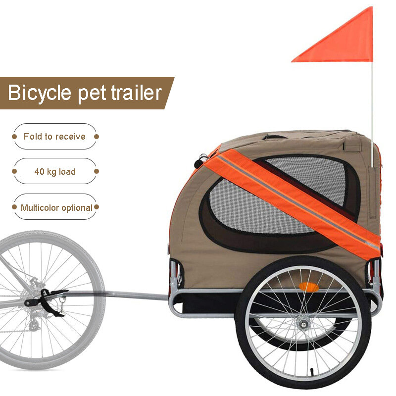 Duże zwierzęta wózek przyczepa do roweru kot i pies wózek ogrodowy składany na zewnątrz jazda przyczepa podróżnicza akcesoria dla psów artykuły dla zwierząt domowych