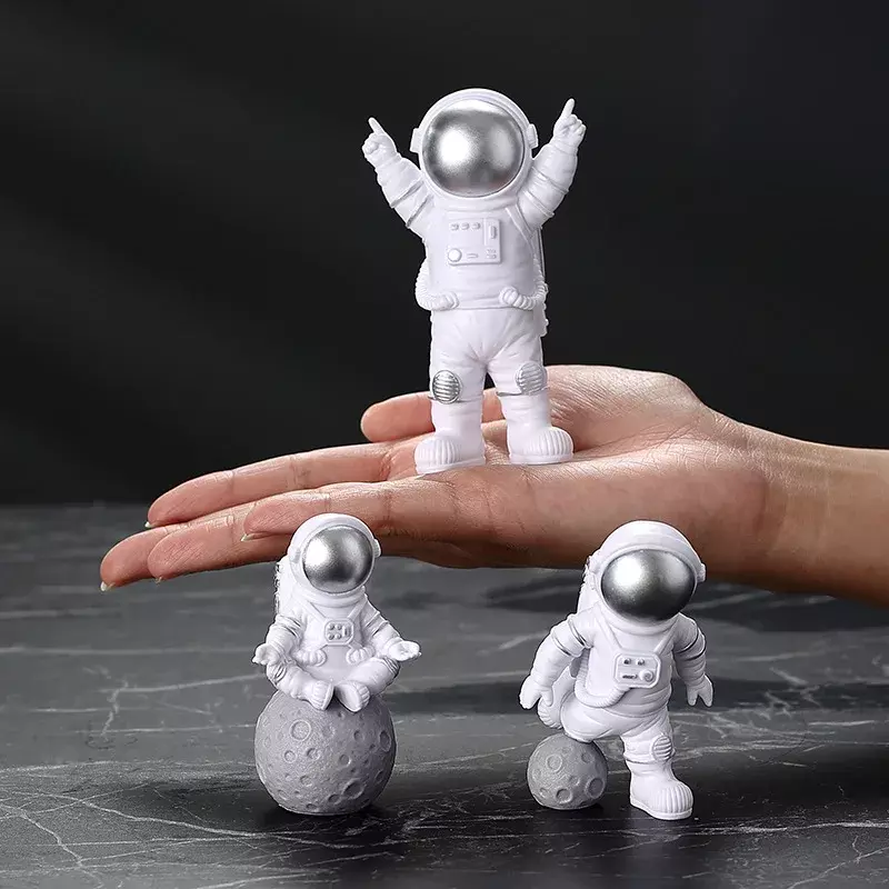 Figura de astronauta para niños, escultura de astronauta, juguete educativo, decoración del hogar, modelo de astronauta, regalo, 1 Juego
